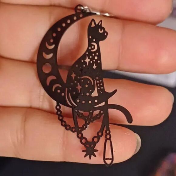 Hand crafted halloween dangle earrings - Picture 10 of 15